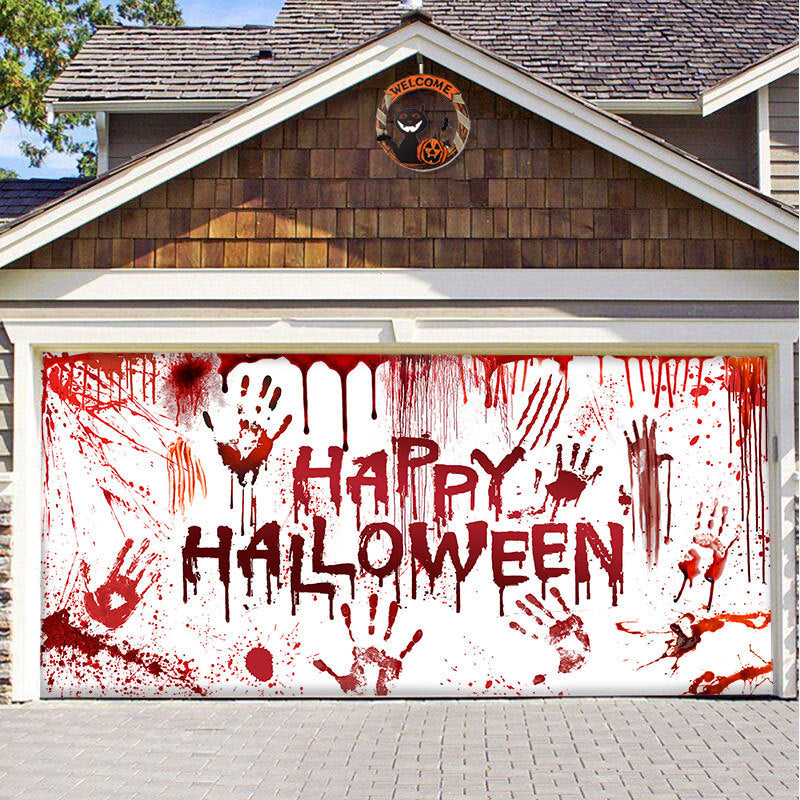 Halloween Full-size Garage Door Cover Banner Series B