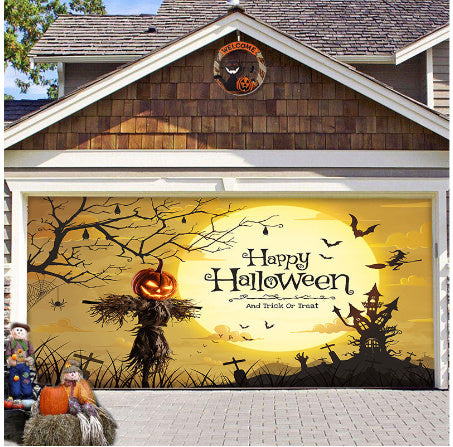 Halloween Full-size Garage Door Cover Banner Series A