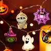 Halloween LED String Lights - Pumpkins, Ghosts and Spiders