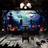 Halloween Garage Door Banner - Castle Gate Scene