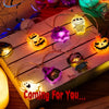 Halloween LED String Lights - Pumpkins, Ghosts and Spiders