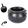 Halloween Witch Cauldron Color-Changing LED Fogger Water Fountain