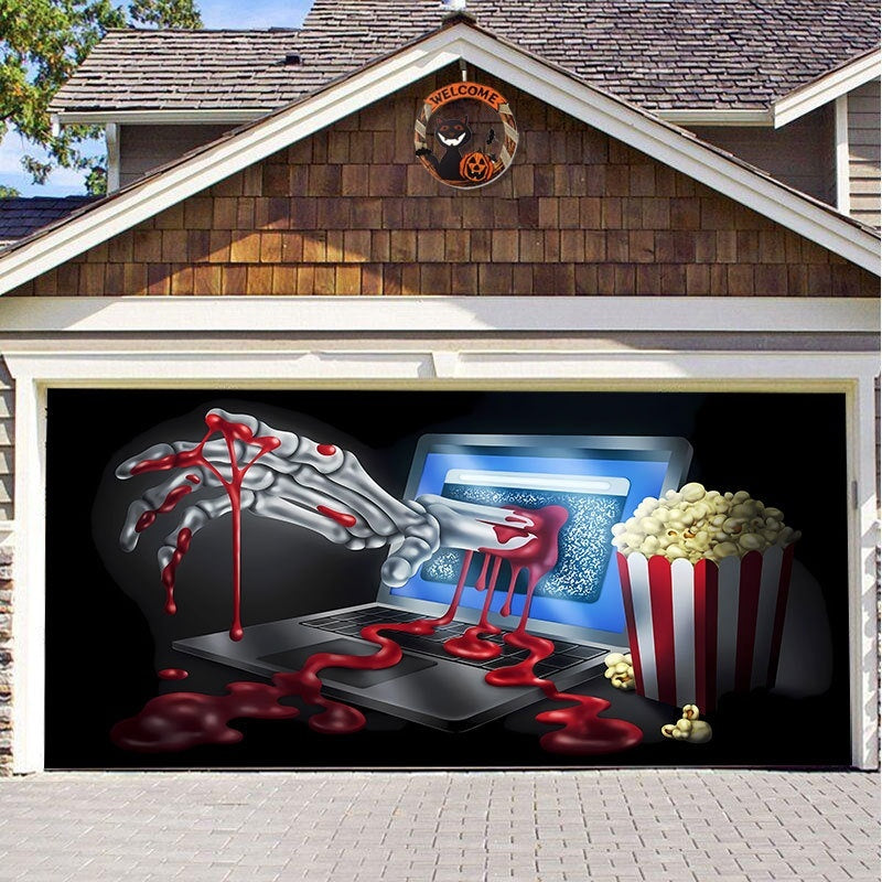 Halloween Full-size Garage Door Cover Banner Series A