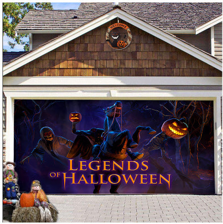 Halloween Full-size Garage Door Cover Banner Series A