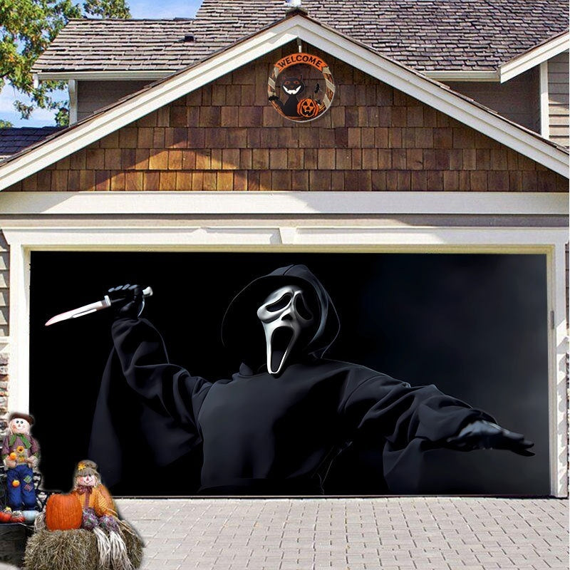 Halloween Full-size Garage Door Cover Banner Series A