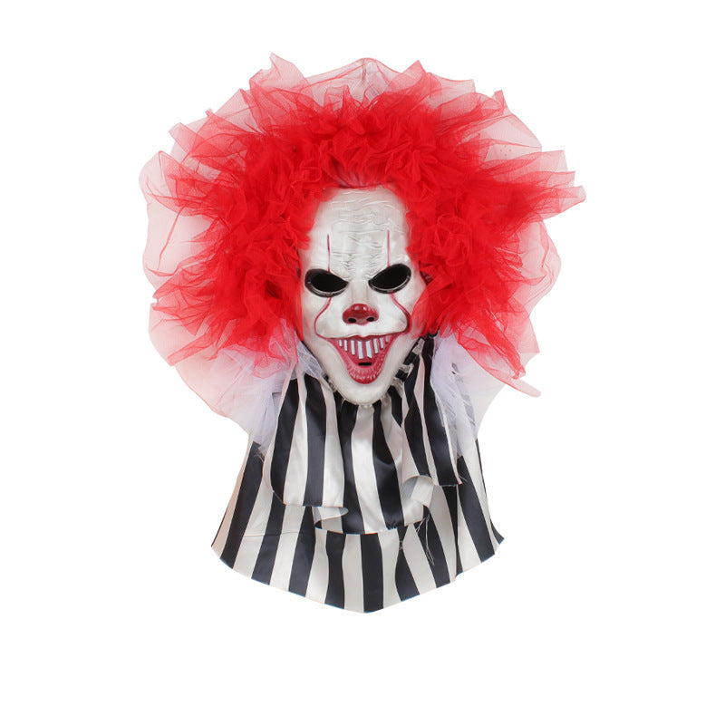 Halloween Horror Clown Wreath Door Decoration